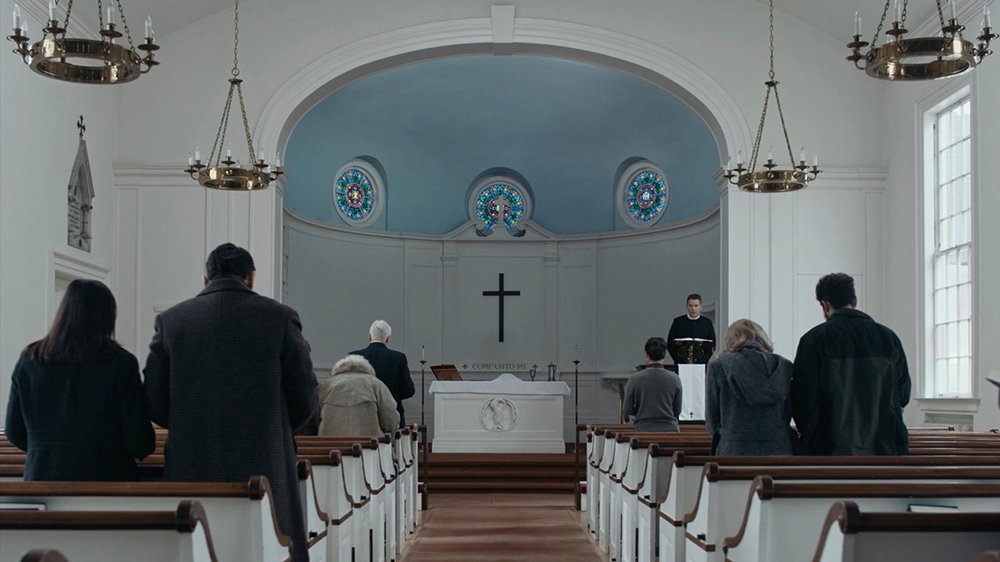 ایتن هاک در نمایی از فیلم  «اولین اصلاح شده» (First Reformed)